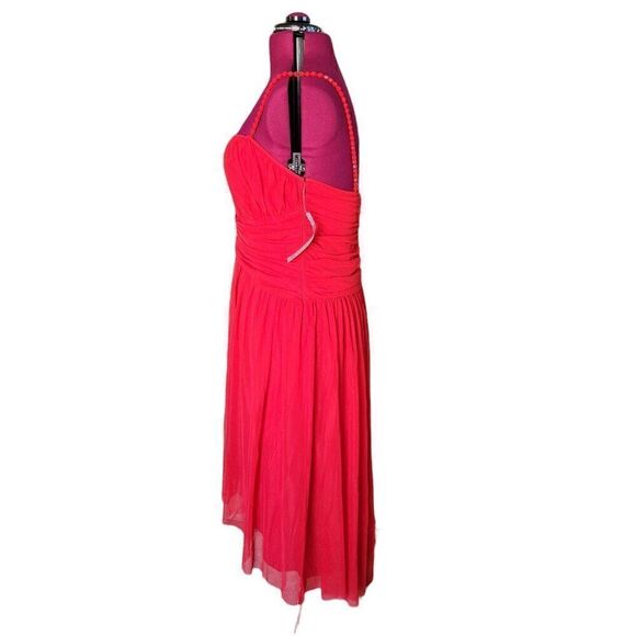 London Times Hi-Low Red Dress (Size 16W) - Picture 3 of 8
